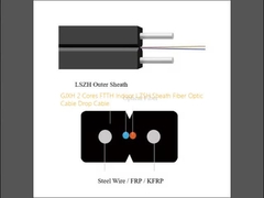 GJXH 2 lõi FTTH trong nhà LZSH lớp vỏ cáp sợi quang cáp thả
