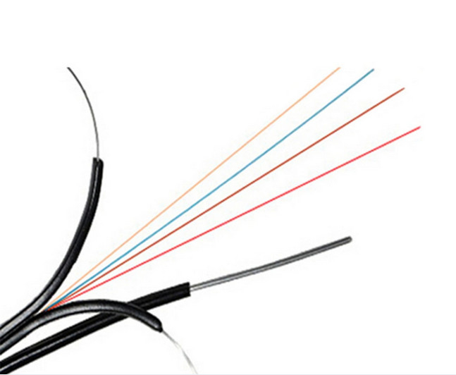 Hình cung tự hỗ trợ FTTH Drop Cable 4 Core cho giao tiếp điện thoại
