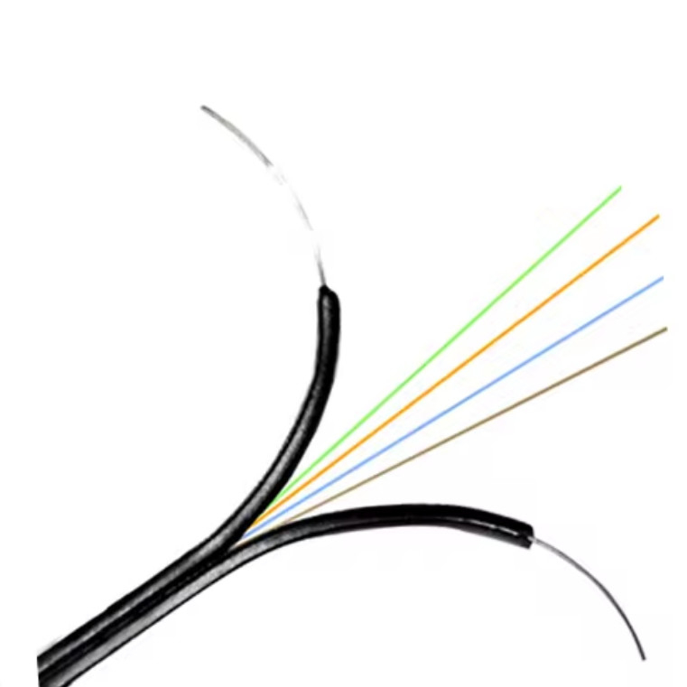 G657A 4 lõi FTTH Cáp sợi quang Cáp phẳng GJXH Thép