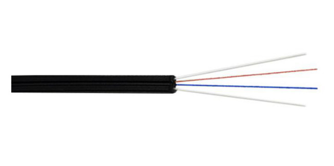 4 lõi Nội thất đơn chế độ G657A GJXFH LSZH Jacket FTTH Cáp thả sợi quang