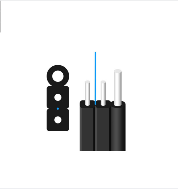 FTTH nội thất ngoài trời FRP thành viên GJYXFCH 1/2 sợi quang cáp thả