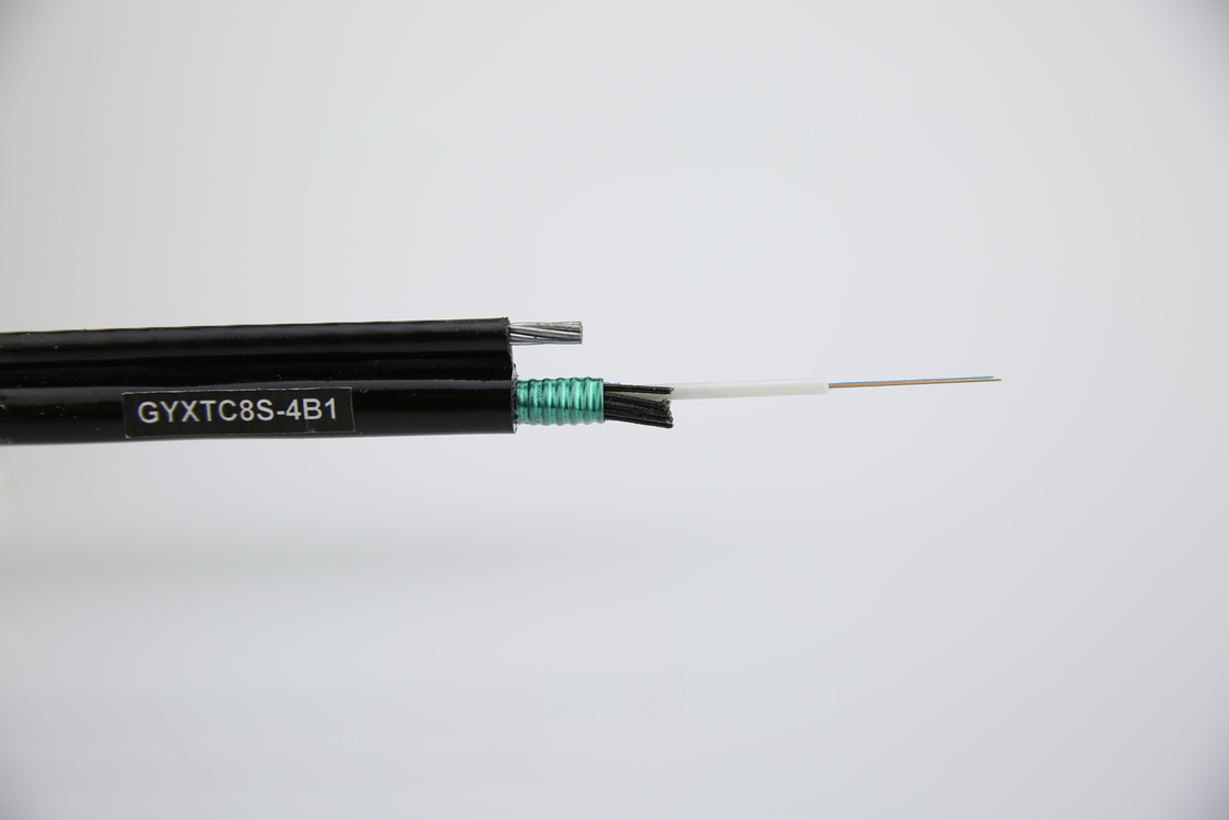 Cáp quang sợi trên không 2 4 6 8 10 12 lõi băng thép tự nâng Gyxtc8s Cáp