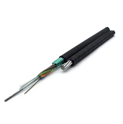 Hình 8 Messenger Wire 12 lõi Cáp quang sợi Gyxtc8a/S Cáp quang sợi
