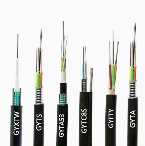 6-144 Cores Network Data Signal Transmission Outdoor Optical Fiber Cable với dịch vụ tùy chỉnh