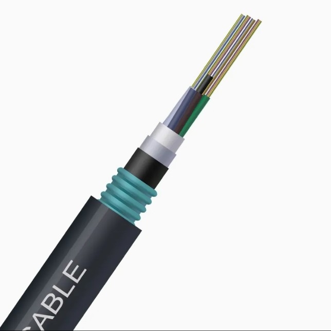 PBT bền cao ống lỏng sợi dây GYTA53 với thiết kế chôn cất và vật liệu bọc thép hợp kim nhôm