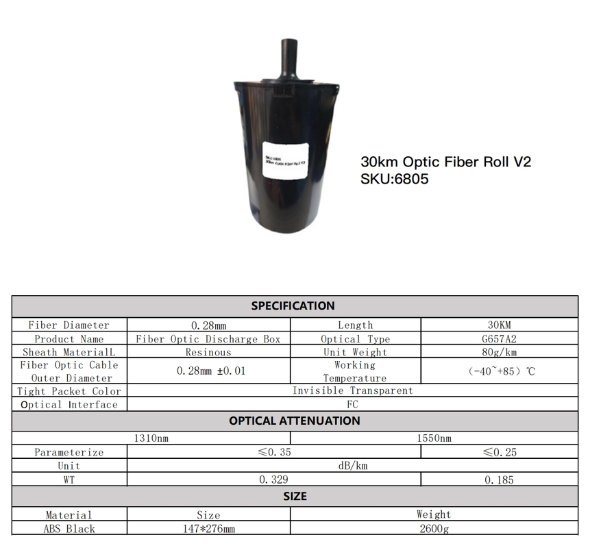 Máy bay không người lái FPV Fiber Quadcopter chuyên nghiệp, sẵn sàng bay 30km/cuộn, siêu nhẹ - Độ bền kéo cao - Dây dẫn bên trong ra bên ngoài
