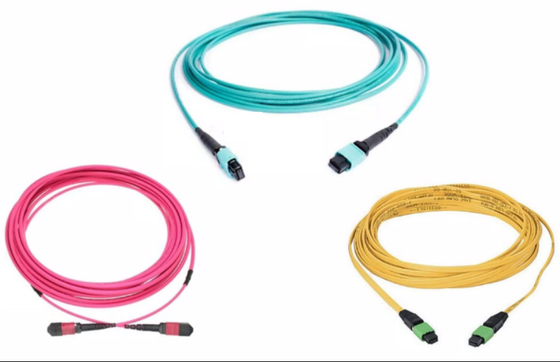 Cáp quang MTP MPO 10G 40G 100G SM OM3 OM4 8 12 24 lõi